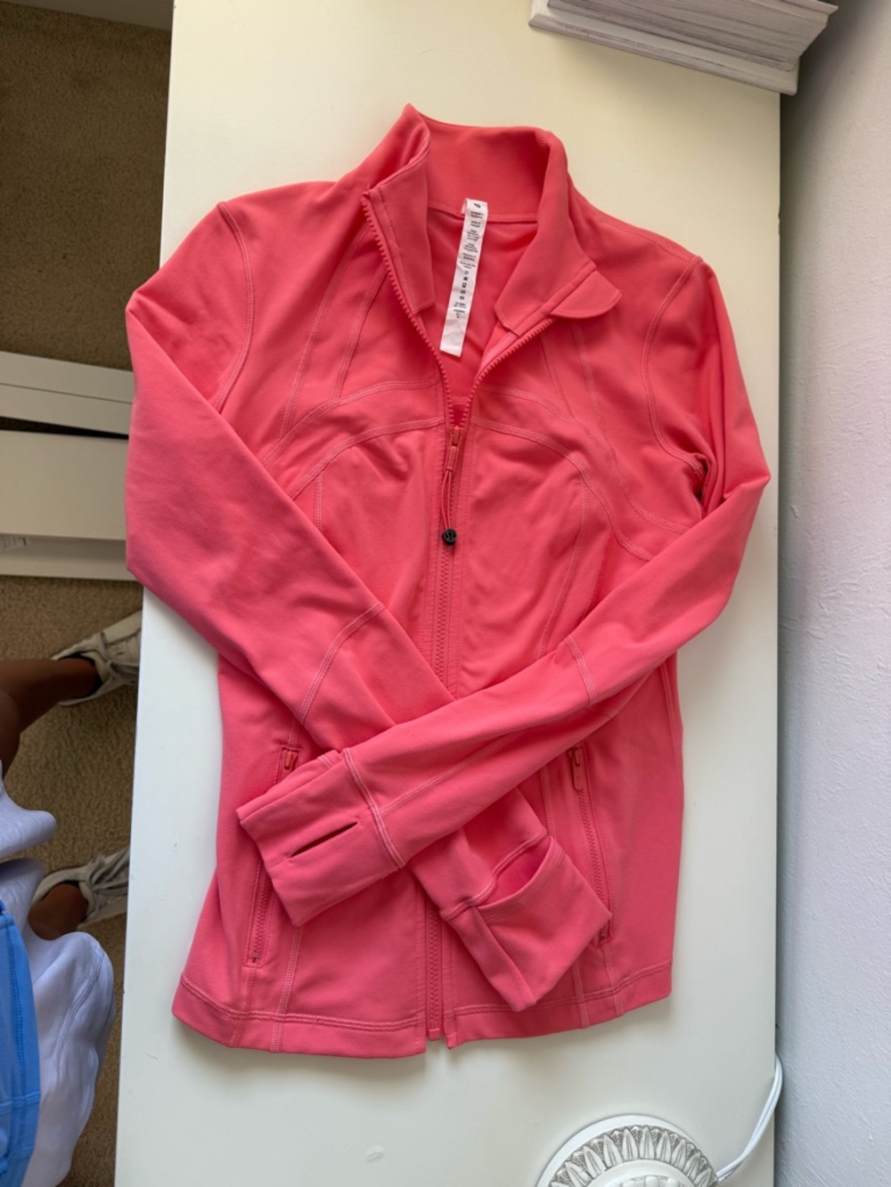 lululemon athletica Define Jacket in coral raspberry